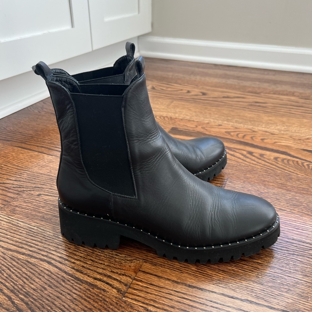 Freda Salvador Brooke Rain Resistant Boot  - Black Calf - Picture 11 of 14